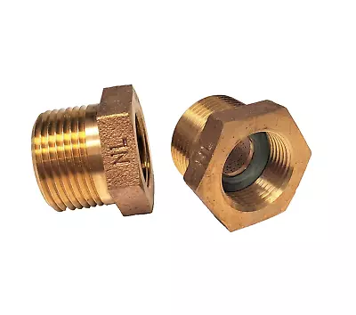 Brass Water Meter Adapter Install 5/8 X 1/2 X 7.5  Meter To 3/4 X 9  Setter A13 • $29.50