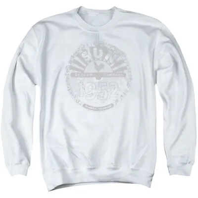 Sun Records Crusty Logo Crewneck Sweatshirt Licensed Music Rock And Roll White • $24.49