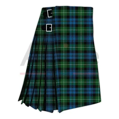 Scottish Handmade Traditional Lamont Tartan Kilt-Clan Lamont Tartan Kilt • $69