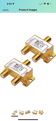 Bi-Directional 2.4 Ghz 2 Way Coaxial Cable Splitter For STB TV Antenna • $9.97