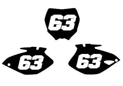 Yamaha Factory Number Plate Graphics Yz125 Yz250 Yz250f Yz426f Yz450f 1996- 2022 • $38.95