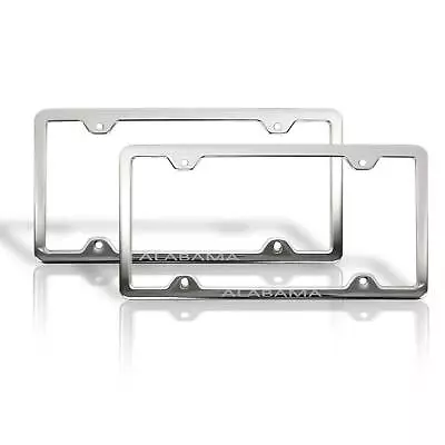 License Plate Frame Tag Holder For Mitsubishi Outlander Sport Steel Alabama 2x • $29.90