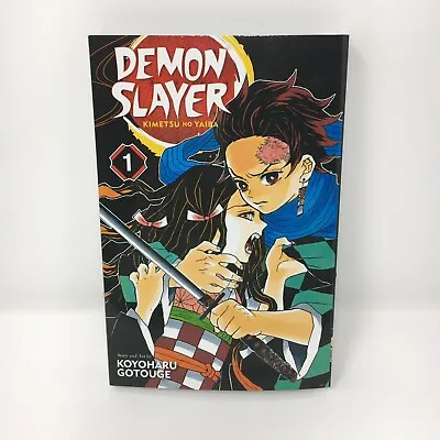 Demon Slayer Kimetsu No Yaiba Vol. 1 English Manga By Koyoharu Gotouge Brand New • $8