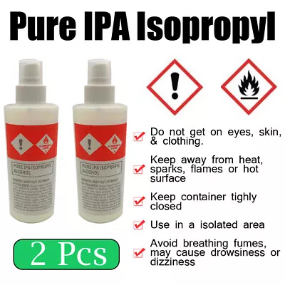 2x 250ml Alcohol 75% Bottle Spray Isopropyl House Office Cleaning • $16.98