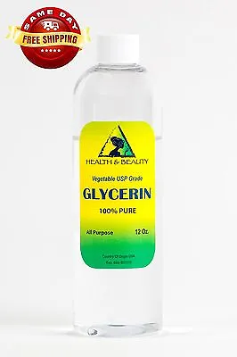 GLYCERIN VEGETABLE OIL USP GRADE By H&B Oils Center 100% PURE 12 OZ • $11.48