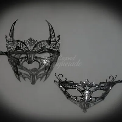 Couple's Masquerade Masks | Masquerade Masks Wolverine Black/Black • $26.10
