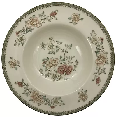 Minton Jasmine Rim Soup Bowl Factory 2nd Quality • $25