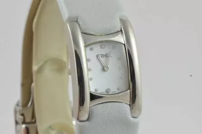 Ebel Beluga Cuff Women's Watch Steel Quartz 9057A21 With Leather Band 2 • £520.09