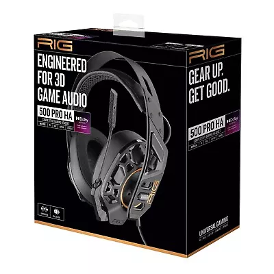 RIG 500 PRO HA Black Gaming Headset For PC Xbox PS4 PS5 • $59.95