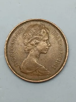 1971 NEW PENCE 2p British Elizabeth II Coin Very Rare • $550