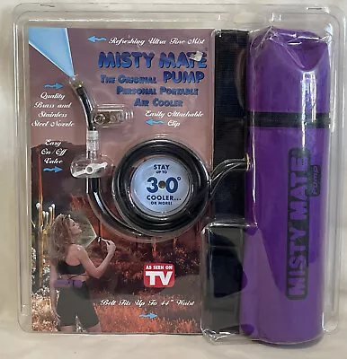 Vintage Misty Mate Personal Portable Air Cooler Pump W/Belt - Purple NEW NOS • $39.99