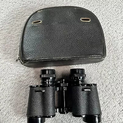 Vintage Yashica Black Coated Optics 8x30 Field 7.5 Binoculars With Hard Case • $26.87