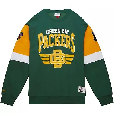 Mitchell & Ness Fashion Fleece Pullover Green Bay Packers - XL • £59.90