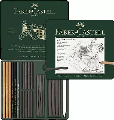 Faber-Castell 24 Piece Pitt Charcoal Set 112978 • $28.50