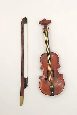 Miniature Wooden Violin Decor • $12