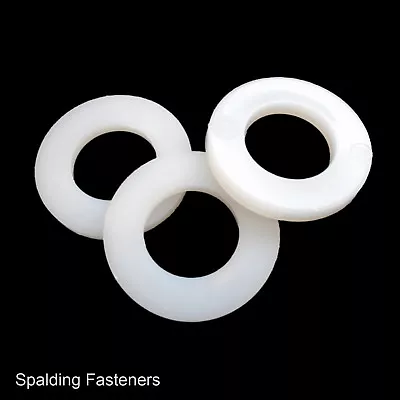 Metric Form A Nylon Plastic Flat Plastic Washers M3 - M24 • £2.33