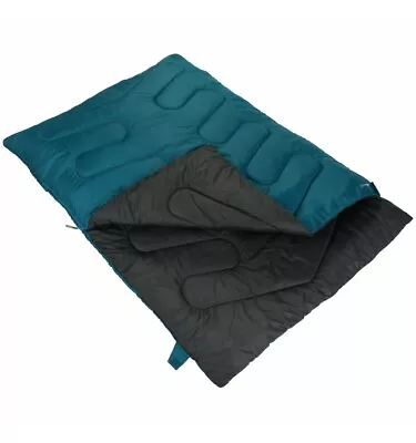 SALE Quality Value VANGO Ember Double Bondi Blue Sleeping Bag With Head Rest • £52.99