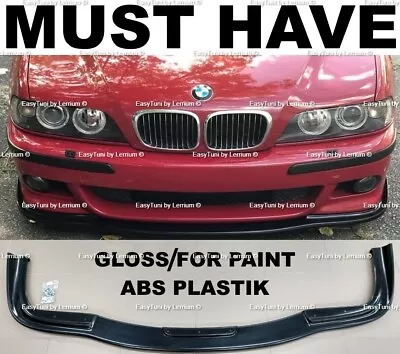 BMW E39 M5 Front Splitter Lip Spoiler Abs Plastic Gloss Video Review • $199