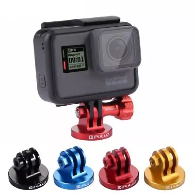 $13.59 • Buy Aluminium Tripod Monopod Mount Adapter For GoPro Camera Thread Screw Multicolor