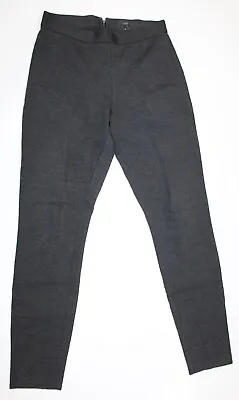 J. CREW PIXIE Charcoal Gray Stretch Ponte Back Zip Skinny Pants Legging Size 6 R • $20