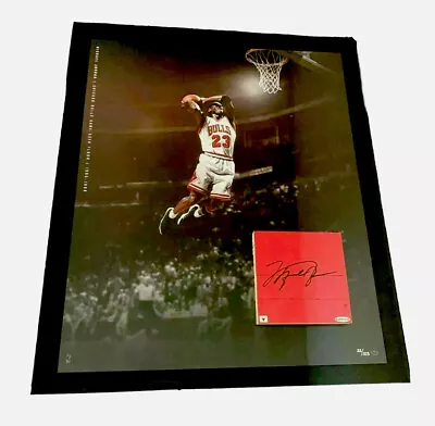 MICHAEL JORDAN AUTOGRAPHED GAME USED FLOOR  UPPER DECK 20X24 First Run 22/123!!! • $23023.23