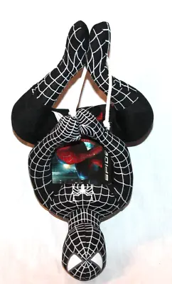 NEW WITH TAG 2006  Black Spiderman 3 Toy Factory Hanging Upside Down 12  Plush • $13.99