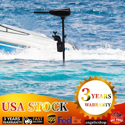 80LBS Electric Trolling Motor Outboard Brush Motor Engine For Fishing Boat 12V • $221.35