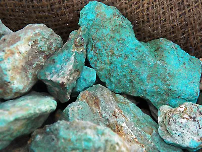 $27.55 • Buy 1000 Carat Lots Of Natural Turquoise Rough (Not Stabilized) + A Free Gemstone