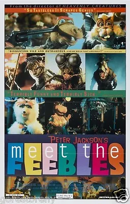 MEET THE FEEBLES Movie Poster Comdey Muppets Cult Classic Peter Jackson • $8.91