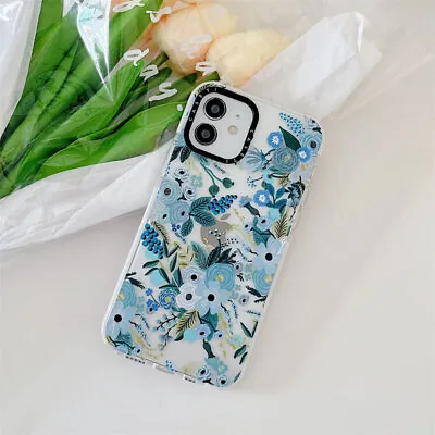 $10.44 • Buy Clear Retro Floral Phone Case For IPhone 11 12 13 14 Pro Max 7 8 + XR Back Cover