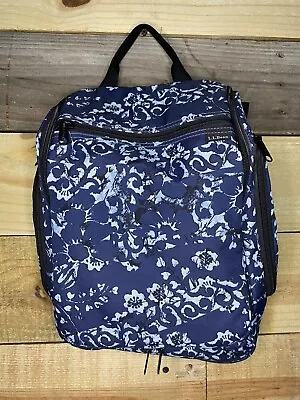LL Bean Personal Organizer Toiletry Bag Nautical Navy Pattern Excellent! • $29.99