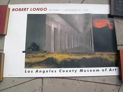 $350 • Buy ROBERT LONGO Tongue To The Heart 1989 LACMA Exhibition Poster - ROLLED