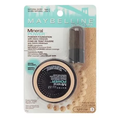 Maybelline Mineral Power 915 Natural Ivory Foundation Talc Free Loose Powder • $11.99