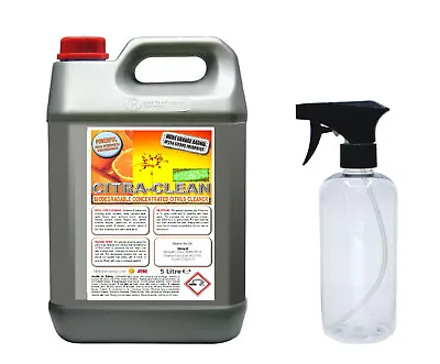 £18.99 • Buy 5 Litre Concentrate Citrus Orange Fresh Surface Cleaner Grease Dirt Degreaser 5L