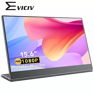 EVICIV Portable Monitor 15.6  USB C 1080P 100% SRGB IPS External Mobile Screen • $69.99