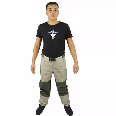 Fly Fishing Waders Pant Breathable Fishing Wading Waist Pants Rafting Wear Bass • $115.99