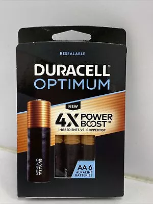 Duracell Optimum Alkaline AA Batteries - 6 Pack • $8