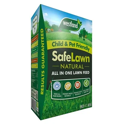 Westland SafeLawn Lawn Feed Natural Children & Pet Safe Prevents Weeds & Moss • £16.99