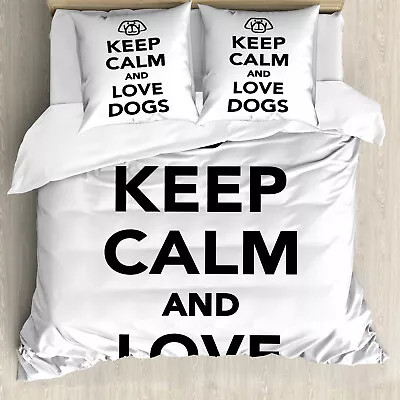 Keep Calm Duvet Cover Words For Dog Lovers • £29.99