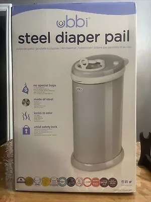 Ubbi  Steel Diaper Pail - Gray • $105