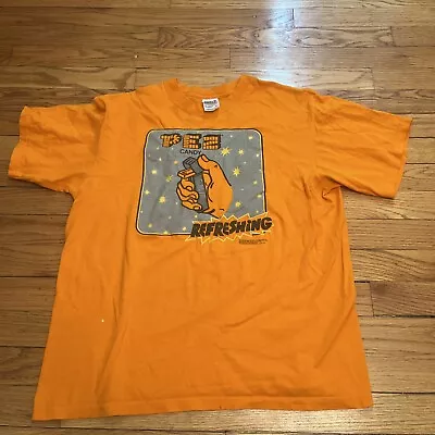 Vintage Pez Candy Refreshing 1997 T-Shirt Size Medium Orange • $18.99