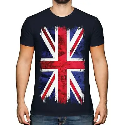 Union Jack Grunge Flag Mens T-shirt Tee Top Uk Gb Great Britain United Kingdom • £13.71