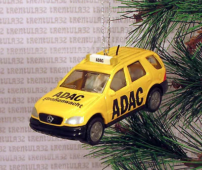 Mercedes-benz Ml320 Christmas Ornament Adac Pannenhilfe Road Patrol Car Xmas • $10.99