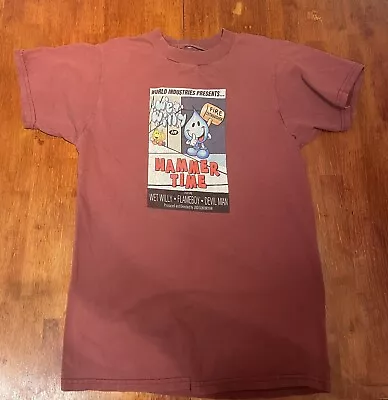 Vintage 90s World Industries T Shirt Skateboarding Tee Adult • $110