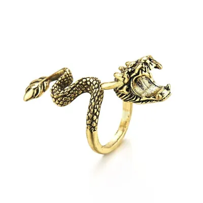 Vintage Dragon Snake Shaped Cigarette Holder Ring Smoking Gadget Unique Fashion • $11.68