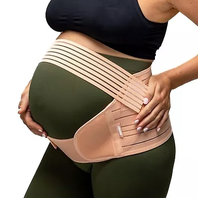 BABYGO® 4 In 1 Pregnancy Support Belt Maternity & Postpartum Band Nude/Pink L • £14.99