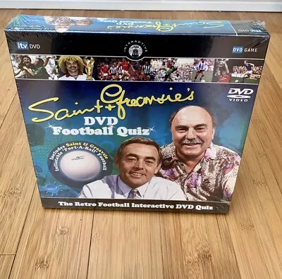 SAINT AND GREAVSIES THE RETRO FOOTBALL INTERACTIVE DVD QUIZ GAME NEW/Sealed 2006 • £9.99
