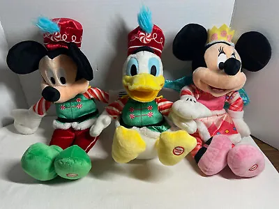 (Set Of 3) 2013 Disney Hallmark Nutcracker Sweets  Plush Mickey Minnie Donald • $30.99