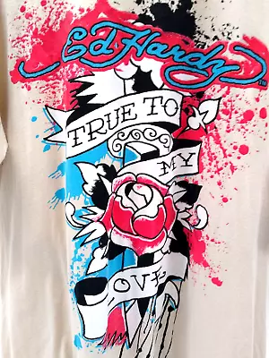 ED HARDY By Don.Ed Hardy Designs  TRUE TO MY LOVE  Beige3XL Rose Design • $42