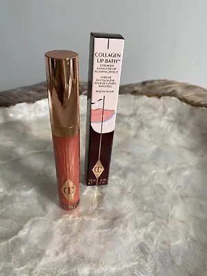 Charlotte Tilbury Collagen Lip Bath Peachy Plump Lip Gloss Full Size New • £19.90